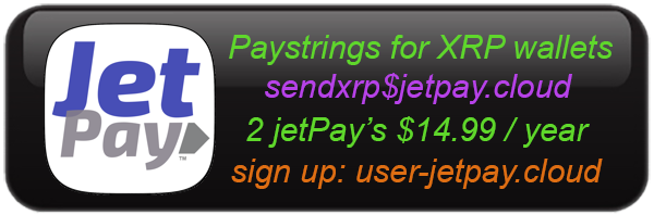 Jet Pay - paystrings for XRP wallets